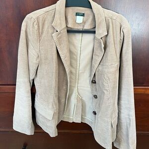 J. Crew Women's Beige Corduroy Blazer